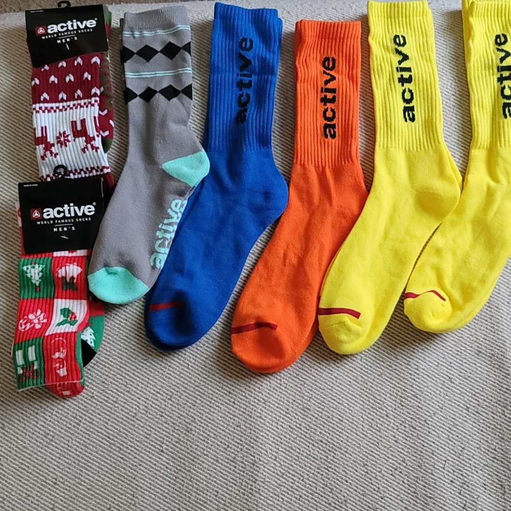 Bundle of Men's Active Socks (9 pairs)